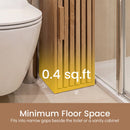 Slim Bathroom Cabinets Freestanding Toilet Paper Holder Stand with Door by DirectDeals