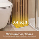 Slim Bathroom Cabinets Freestanding Toilet Paper Holder Stand with Door by LJGDeals