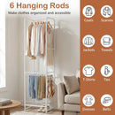 Slim Coat Rack Freestanding Garment Organizer with 8 Hanging Rods by LJGDeals