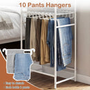 Slim Coat Rack Freestanding Garment Organizer with 8 Hanging Rods by LJGDeals