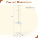 Slim Coat Rack Freestanding Garment Organizer with 8 Hanging Rods by LJGDeals