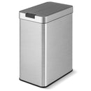 13.2 Gal Slim Kitchen Trash Can with Wing Lids and Stainless Steel Frame by LJGDeals