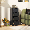 Free-Standing Side Storage Organizer with 4 Drawers by LJGDeals