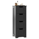 Free-Standing Side Storage Organizer with 4 Drawers by LJGDeals