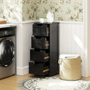 Free-Standing Side Storage Organizer with 4 Drawers by LJGDeals