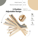 3-Position Adjustable and Foldable Wood Beach Sling Chair with Free Cushion-Gray by LJGDeals