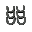TRAPSKI Non-Skid Rubber Slot Inserts for Ski & Snowboard Racks – Gray 4-12 Packs