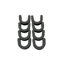 TRAPSKI Non-Skid Rubber Slot Inserts for Ski & Snowboard Racks – Gray 4-12 Packs
