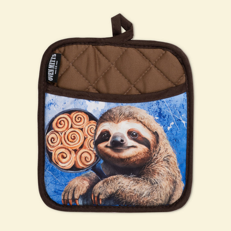 Sloth Just A Few More Minutes Oven Mitts And Potholder Set