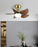 Small 5 Blades Ceiling Fan Lamp