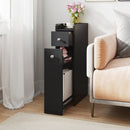 Small Bathroom Storage Cabinet 4-Tier with Slide Out Drawers on Casters by LJGDeals