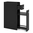 Small Bathroom Storage Cabinet 4-Tier with Slide Out Drawers on Casters by LJGDeals