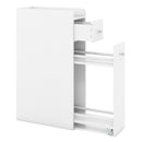 Small Bathroom Storage Cabinet 4-Tier with Slide Out Drawers on Casters by LJGDeals