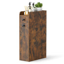 Small Bathroom Storage Cabinet 4-Tier with Slide Out Drawers on Casters