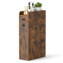 Small Bathroom Storage Cabinet 4-Tier with Slide Out Drawers on Casters by LJGDeals