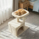 Small Cat Tree with Large Padded Plush Perch for Indoor Cats by LJGDeals