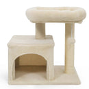 Small Cat Tree with Large Padded Plush Perch for Indoor Cats by LJGDeals