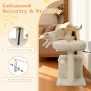 Small Cat Tree with Large Padded Plush Perch for Indoor Cats by LJGDeals