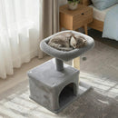 Small Cat Tree with Large Padded Plush Perch for Indoor Cats by LJGDeals