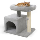 Small Cat Tree with Large Padded Plush Perch for Indoor Cats by LJGDeals