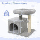 Small Cat Tree with Large Padded Plush Perch for Indoor Cats by LJGDeals