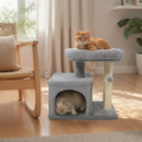 Small Cat Tree with Large Padded Plush Perch for Indoor Cats by LJGDeals