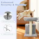 Small Cat Tree with Large Padded Plush Perch for Indoor Cats by LJGDeals