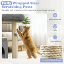 Small Cat Tree with Large Padded Plush Perch for Indoor Cats by LJGDeals