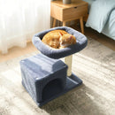 Small Cat Tree with Large Padded Plush Perch for Indoor Cats by LJGDeals