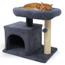 Small Cat Tree with Large Padded Plush Perch for Indoor Cats by LJGDeals