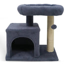 Small Cat Tree with Large Padded Plush Perch for Indoor Cats by LJGDeals
