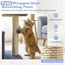 Small Cat Tree with Large Padded Plush Perch for Indoor Cats by LJGDeals