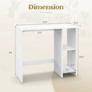 Small Computer Desk with Storage and Adjustable Shelf by LJGDeals