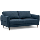 72 Inch Small Fabric Loveseat Sofa Couch with Wood Legs by LJGDeals