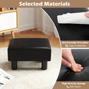 Small PU Leather Rectangular Seat Ottoman Footstool by DirectDeals