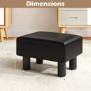 Small PU Leather Rectangular Seat Ottoman Footstool by LJGDeals