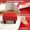 Small PU Leather Rectangular Seat Ottoman Footstool by LJGDeals