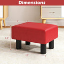 Small PU Leather Rectangular Seat Ottoman Footstool by DirectDeals