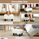 Small PU Leather Rectangular Seat Ottoman Footstool by LJGDeals