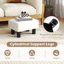 Small PU Leather Rectangular Seat Ottoman Footstool by LJGDeals
