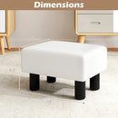 Small PU Leather Rectangular Seat Ottoman Footstool by LJGDeals