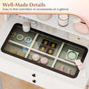 Small Vanity Desk with Mirror and Lights for Bedroom by LJGDeals