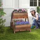 Vertical Raised Garden bed with 3 Wooden Planter Boxes by LJGDeals