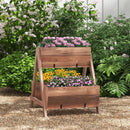 Vertical Raised Garden bed with 3 Wooden Planter Boxes by LJGDeals