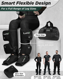 LX10 Full Leg Compression Massager Upgraded, Charcoal Black