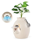 Smart Plant Cat Litter Box with Electronic Odor Removal & Sterilization-Beige by LJGDeals