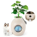 Smart Plant Cat Litter Box with Electronic Odor Removal & Sterilization-Beige by LJGDeals