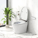 One-Piece Smart 1.16 GPF Elongated Bidet Toilet Seat with Night Light-White by LJGDeals