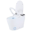 Smart Toilet with Built-in Bidet ADA Height with Auto Flush and Heated Seat and Remote-White by LJGDeals