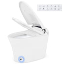 One-Piece Elongated Smart Toilet Bidet 1.28 GPF Dual-flush by LJGDeals